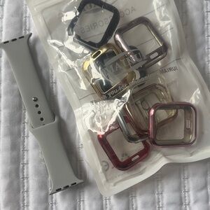 Apple 44 Watch Band and Case Set - Gray and Multicolor